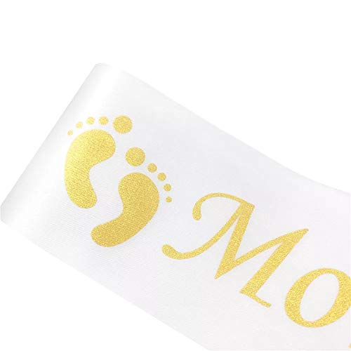 Mk collection Beautiful White Mommy to be Baby Shower Decoration Baby Shower Party Favors Decorations Gift, Mother to be Sash | The Storepaperoomates Retail Market - Fast Affordable Shopping