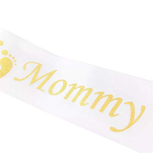 Mk collection Beautiful White Mommy to be Baby Shower Decoration Baby Shower Party Favors Decorations Gift, Mother to be Sash | The Storepaperoomates Retail Market - Fast Affordable Shopping