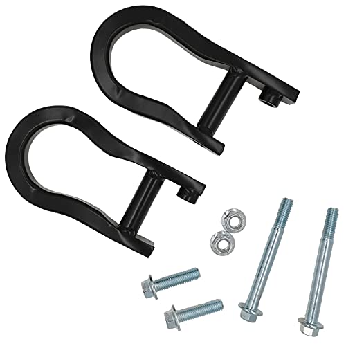 1 Pair Front Recovery Tow Hooks 84072463 23236699 19159115 Compatible with Chevy Silverado Sierra 1500 2008-2019