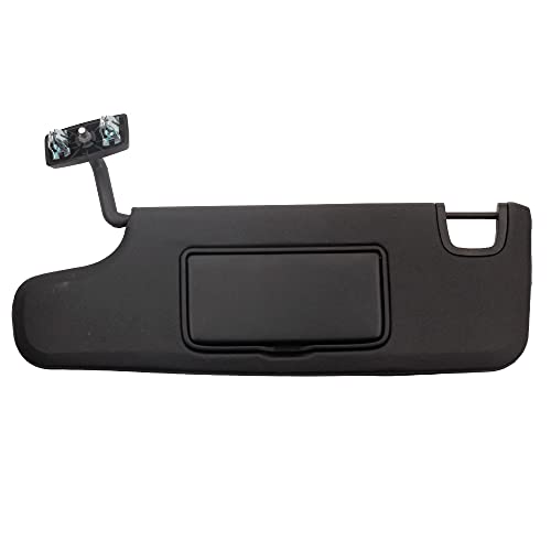 Dasbecan Black Left Driver Side Sun Visor Compatible with Jeep Wrangler JK 2007-2018 Replaces# 6CJ07DX9AA
