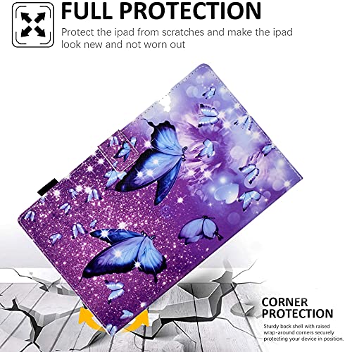 All-New Fire HD 8 Tablet Case, HD 8 Plus 2020 Case, (10th Generation, 2020 Release), Funut Slim Fit Protective Case PU Leather Stand Case Cover with Auto Wake/Sleep, Purple Butterfly | The Storepaperoomates Retail Market - Fast Affordable Shopping