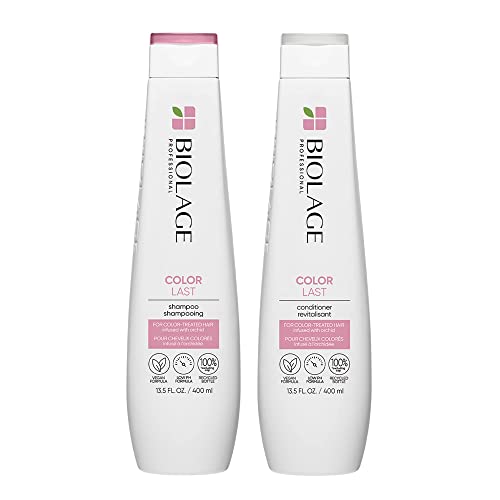 BIOLAGE Color Last Shampoo & Conditioner Bundle | Helps Protect Hair & Maintain Vibrant Color | For Color-Treated Hair | Paraben & Silicone-Free | Vegan