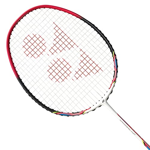Yonex Nanoray 11F Badminton Pre-Strung Racket (White/Red)(4UG5)