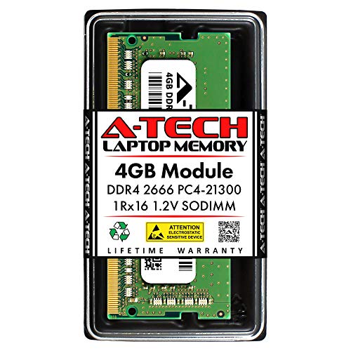 A-Tech 4GB RAM Replacement for Samsung M471A5244CB0-CTD | DDR4 2666MHz PC4-21300 1Rx16 1.2V SODIMM 260-Pin Memory Module