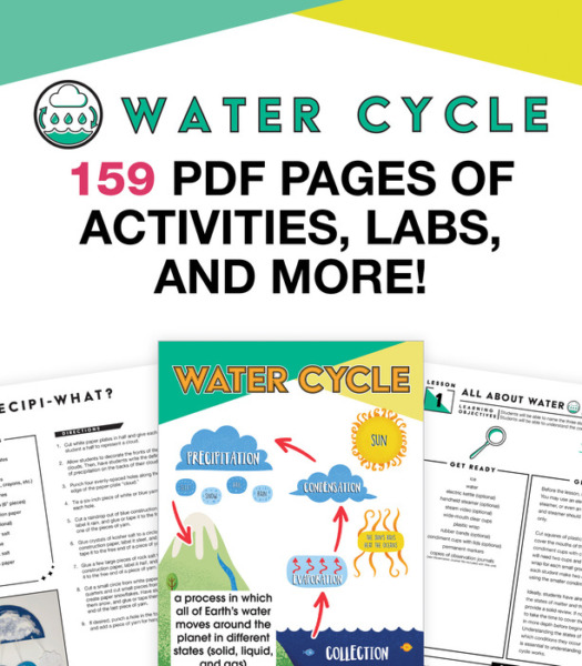 Carson Dellosa, In A Flash The Water Cycle Instructional Resources, Grades 1-3, Printable