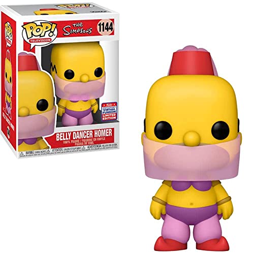 Funko Pop! The Simpsons Belly Dancer Homer 1144 FunKon 2021 Summer Convention Shared Exclusive