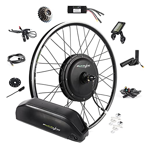 EBIKELING Waterproof Ebike Conversion Kit with Battery 26″ Direct Drive Front/Rear Wheel Electric Bike Conversion Kit Ebike Battery & Charger Included