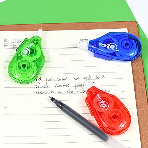 WEIBO white out correction tape, Easy To Use Applicator for Instant Corrections Correct Wrong Writing At Any Time 9 Pack (5mm3m/118in) | The Storepaperoomates Retail Market - Fast Affordable Shopping
