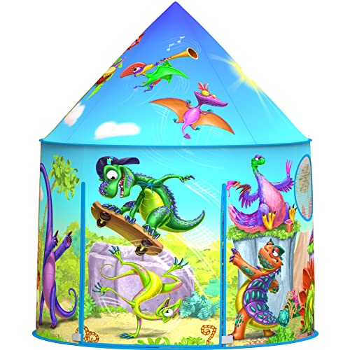 ImpiriLux Dinosaur Kids Play Tent Playhouse | Pop Up Fort for Children with Storage Bag
