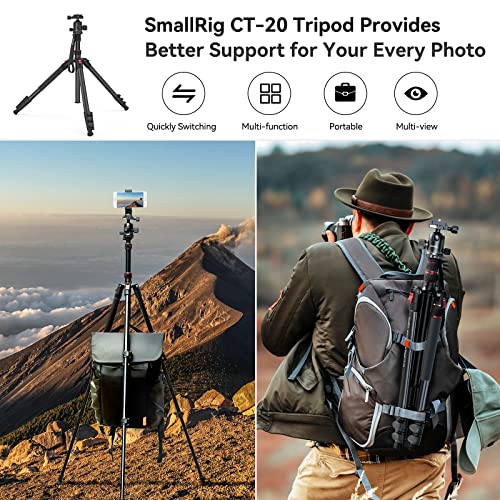 SmallRig 78″ Camera Tripod, Foldable Aluminum Tripod & Monopod, 360°Ball Head Detachable and Quick Release Plate, Payload 33lb, Adjustable Height from 18.5″ to 78″ for Camera, Phone – 3474 | The Storepaperoomates Retail Market - Fast Affordable Shopping