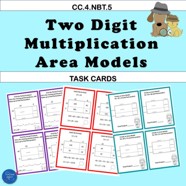 Break it down: Two Digit Multiplication, Area Models, Factors & Distributive Property