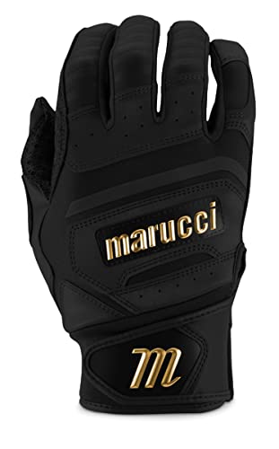 Marucci 2021 PITTARDS Reserve Adult Batting Gloves, Black, Adult Large