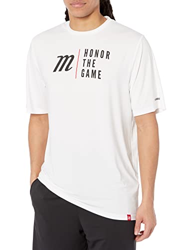 MARUCCI ADULT HONOR THE GAME PERFORMANCE TEE WHITE