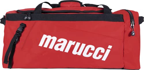 Marucci 2021 Team Utility Duffel Bag RED 26″ W x 13″ D x 12″ H