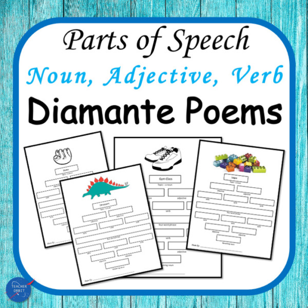 Writing Center Poetry: Diamante Poems – Practice using those Adjectives, Nouns & Verbs!