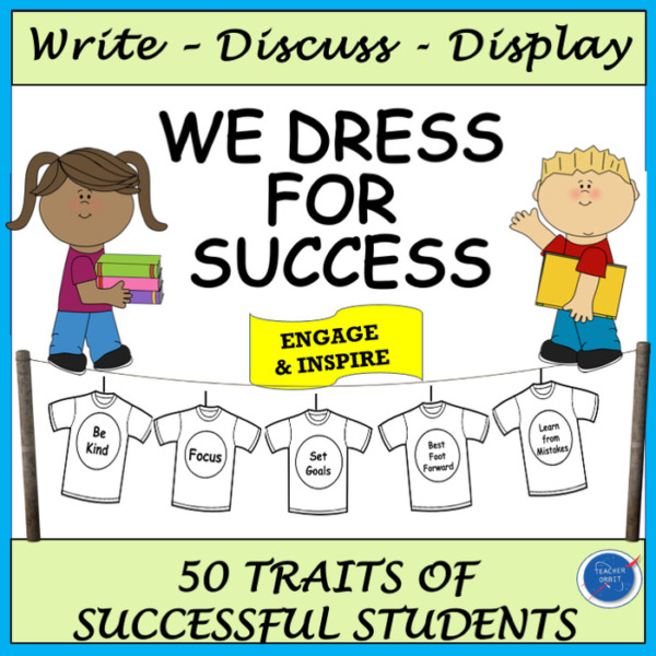 Dress For Success T-Shirts: Messages to Inspire Growth Mindset, Grit & Character Education