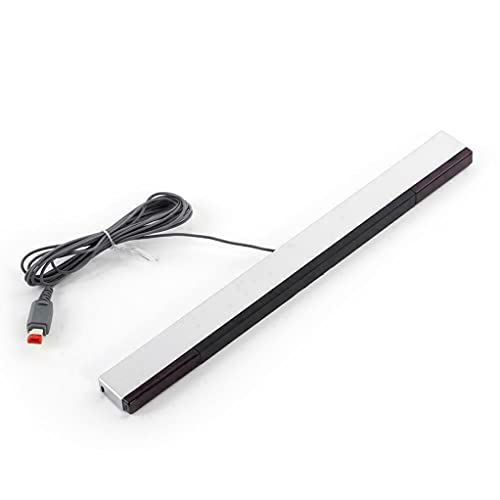 FDBV Wired Remote Motion Sensor Bar IR Infrared Ray Inductor Compatible for Nintendo Wii / Wii U (Silver- Black)