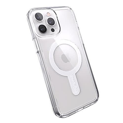 Speck Products Gemshell Clear + MagSafe iPhone 13 Pro Max/iPhone 12 Pro Max Case, Clear/Clear