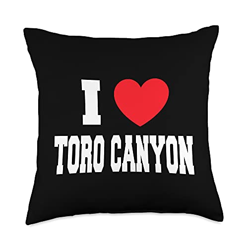 My Heart I Love Toro Canyon Throw Pillow, 18×18, Multicolor