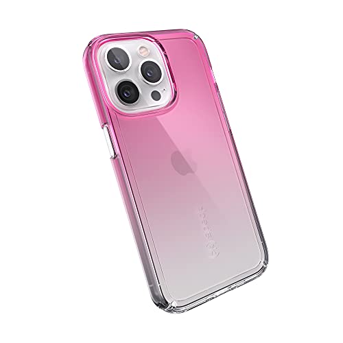 Speck Products Gemshell Ombre iPhone 13 Pro Case, Fuschia Fade/Clear