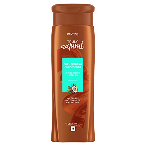 Pantene Curl Defining Conditioner with Coconut & Jojoba Oil for Natural and Transitioning Hair, 12.6 Fl Oz, Pack of 4