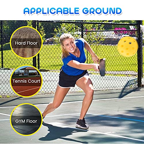 Geekman Pickleball, Premium 40 Holes Pickleball Balls for Outdoor Sport, USAPA Standard for Pickleball Sport, True Flight, Highly Durable and Consistent Bounce, Outdoor Pickleball Set of 12 Pack | The Storepaperoomates Retail Market - Fast Affordable Shopping