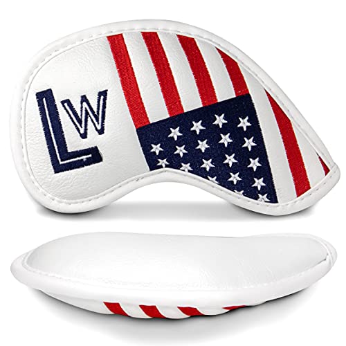 Patriotism Golf Lob Wedge Cover for Golf Club, Golf Iron Headcover for Lob Wedge fits Taylor Made, Callaway, Ping(1pc #LW Cover)