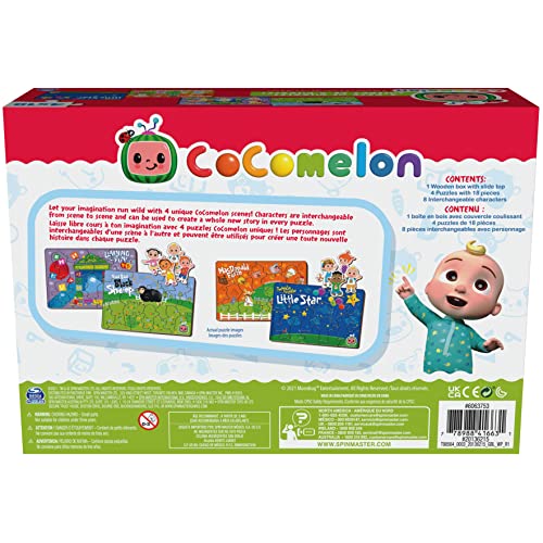 CoComelon, 4-Pack Wooden Puzzles, 18-Pieces Each Jigsaw Toy Gift Set with Interchangeable Characters, for Kids Ages 3 and up | The Storepaperoomates Retail Market - Fast Affordable Shopping