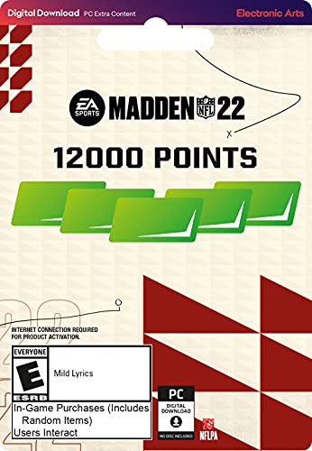 Madden NFL 22 – 12000 Points – Origin PC [Online Game Code]