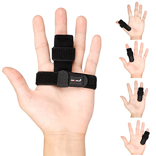 NEENCA Professional Trigger Finger Splint, Doctor-Developed Finger Brace with Extra Strap for Best Fit, Medical Orthopedic Support Orthosis for Thumb, Index, Middle, Ring, Little Finger, Pain Relief