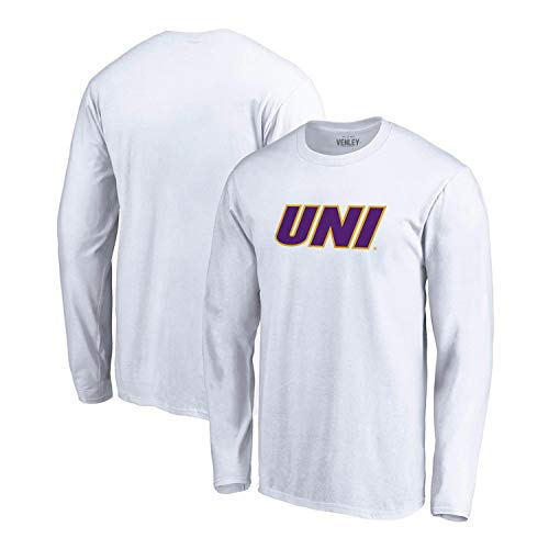 Official NCAA University of Northern Iowa UNI Men’s/Women’s Boyfriend Long Sleeve Tee PPNIU011 – White, XL