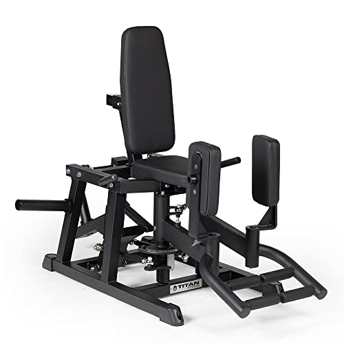Titan Fitness Plate-Loaded Hip Abductor and Adductor Exercise Machine, Rated 250 LB, Combo Inner/Outer Thigh Stabilizer Machine