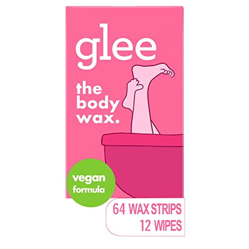 JOY Glee Body Wax Kit, Hair Removal for Women, 64 Wax Strips and 12 Finishing Wipes