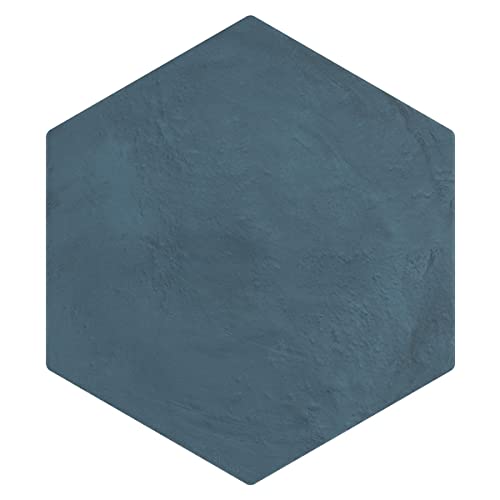 Ivy Hill Tile Dash Blue Ocean 8.5 in. x 0.35 in. Matte Hexagon Porcelain Floor and Wall Tile Sample