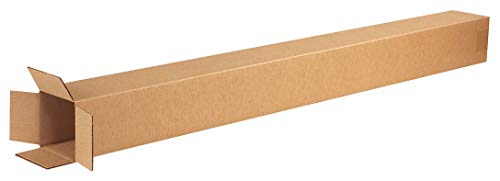 Uline 4 x 4 x 48 Cardboard Packing Mailing Tall Long Shipping Corrugated Box Cartons – Pack of 25