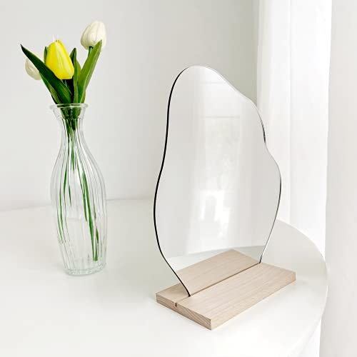 Aesthetic Room Decor Desk Mirror, Decorative Locker Mirror, Cute Room Decor Aesthetic Table Frameless Mirror, Asymmetrical Cloud Mirror | The Storepaperoomates Retail Market - Fast Affordable Shopping