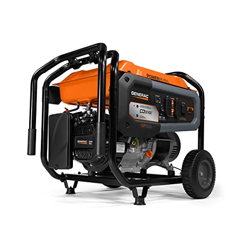 Generac GP8000E 8,000-Watt Electric-Start Gas-Powered Portable Generator with COSense, 50 State / CARB compliant | The Storepaperoomates Retail Market - Fast Affordable Shopping