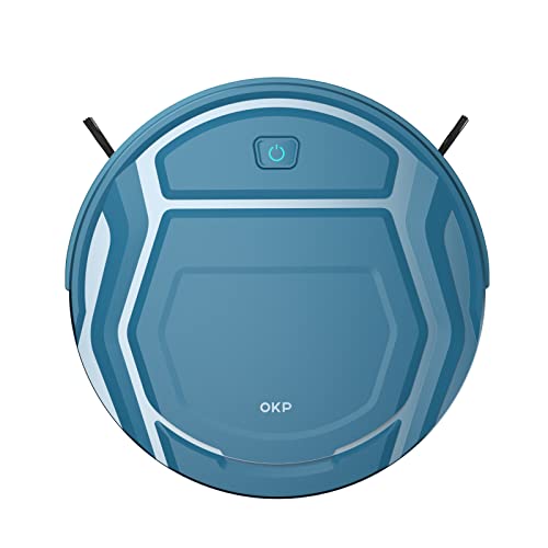 OKP Robot Vacuum Cleaner-Wi-Fi Connectivity, Compatible with Alexa, Good for Pet Hair, Carpets, Hard Floors, Self-Charging