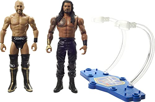 WWE Roman Reigns vs Cesaro Championship Showdown 2-Pack 6-inch Action Figures Monday Night RAW Battle Pack for Ages 6 Years Old & Up