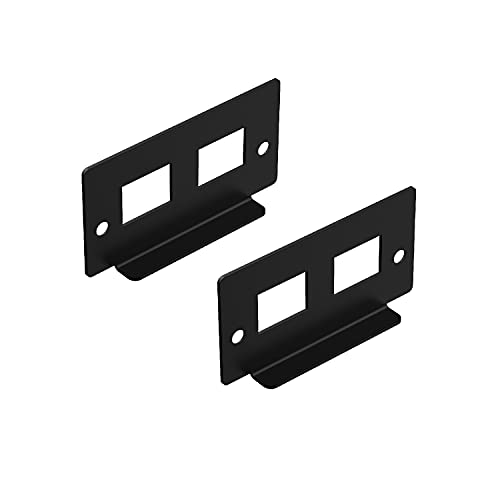 UCTRONICS I/O Panel with 2 Slots for Keystone Jacks, Compatible with Complete Raspberry Pi Ultimate Rack Mount, 2 Pack