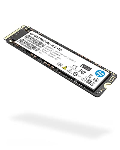 HP EX900 Plus 1TB NVMe PCIe M.2 Interface SSD, GEN 3 x 4, 8 Gb/s, 2280 3D NAND PC Internal Solid State Hard Drive Up to 3300 MB/s – 35M34AA#ABA