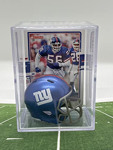 New York Giants NFL Helmet Shadowbox w/Lawrence Taylor card