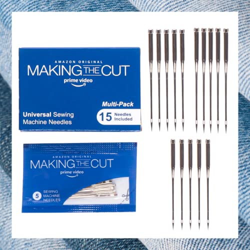 Making the Cut Universal Sewing Machine Needles – 15 Count – Assorted Sizes 80/12, 90/14, 100/16