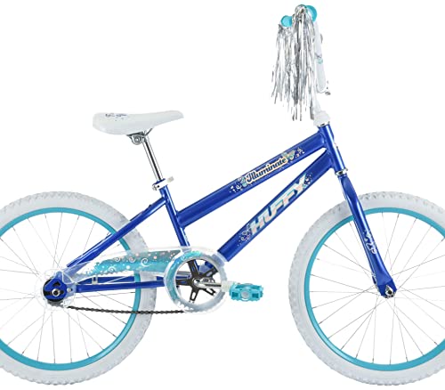 Huffy Illuminate 20” Girl’s Bike with Kickstand, Blue