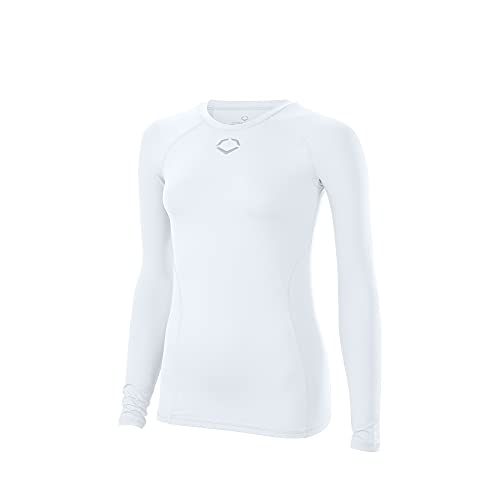 EvoShield Women’s Standard Long Sleeve, Team White, Large