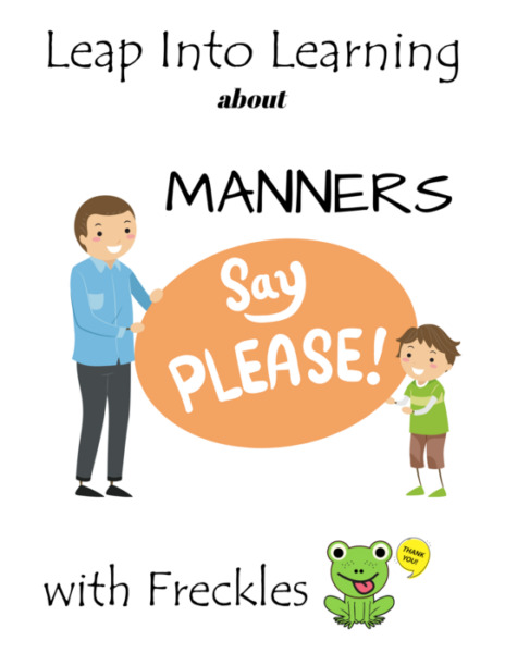 Manners Themed Learning Packet