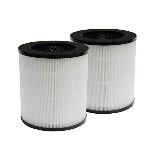 PUREBURG 2-Pack Replacement 3-IN-1 HEPA Filters Compatible with Roto Air Purifier APF-C9