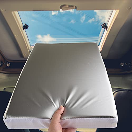 Waterproof Non Slip RV Vent Insulator and Camper Shower Skylight Cover with Reflective Surface, Energy Savings, Fits 14″x22″ RV Vents