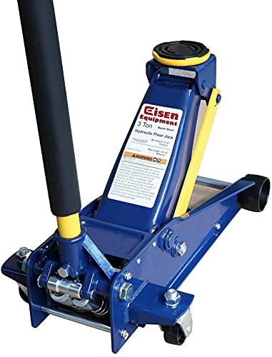 Heavy duty 3 Ton Floor Jack, Low Profile Hydraulic Jack, Steel Service Jack Quick Rise With Double Pump Quick Lift