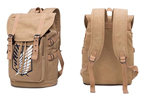 WANHONGYUE Anime Attack on Titan Drawstring Rucksack Canvas Backpack Schoolbag for Students Boys Girls Cosplay | The Storepaperoomates Retail Market - Fast Affordable Shopping